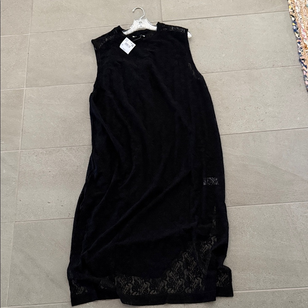 American eagle sheer lace tank dress with slip nwt XL
